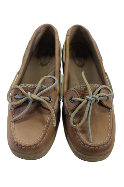 Sperry Womens Leather Angelfish Boat Shoes Brown Size 7.5 Medium