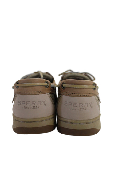 Sperry Womens Leather Angelfish Boat Shoes Brown Size 7.5 Medium