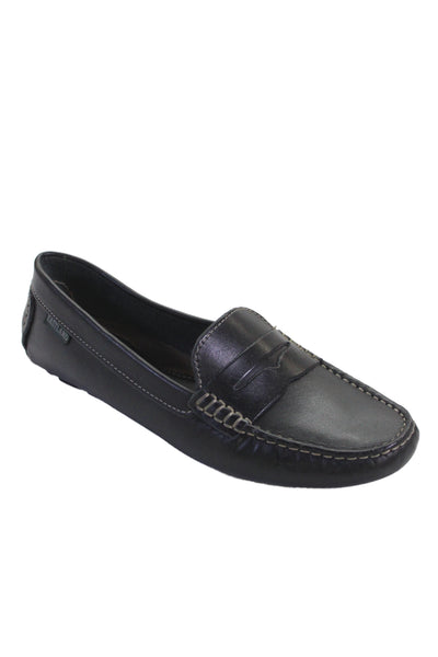 Eastland Womens Leather Patricia Slide On Loafers Black Size 8 Medium