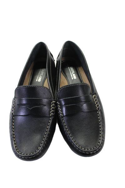 Eastland Womens Leather Patricia Slide On Loafers Black Size 8 Medium