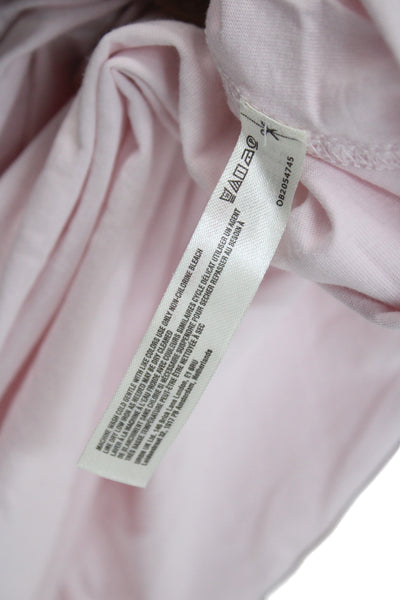Anthropologie Women Tank Dress Pink Scoop Neck Sleeveless Long Cotton Size M