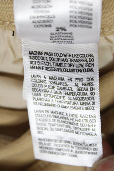 Mother Womens Ankle High Rise Jeans Beige Cotton Button Size 23