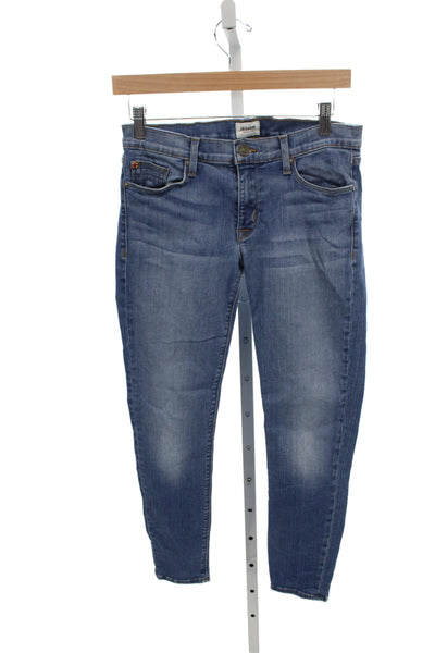 Hudson Womens Skinny Jeans Blue Cotton Low Rise Inseam 27 Size 28