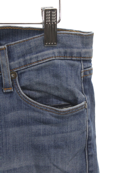 Hudson Womens Skinny Jeans Blue Cotton Low Rise Inseam 27 Size 28