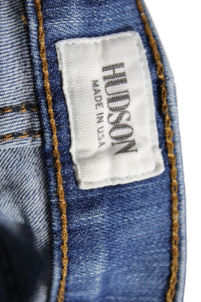Hudson Womens Skinny Jeans Blue Cotton Low Rise Inseam 27 Size 28