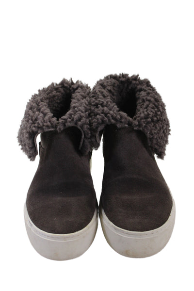 Ugg Womens Suede Lynus Platform Sneaker Boot Gray Size 6.5