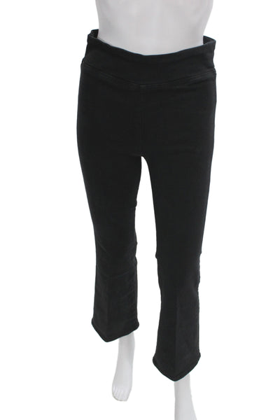 Frame Women Cropped High Rise Black Pull On Pants Size 1