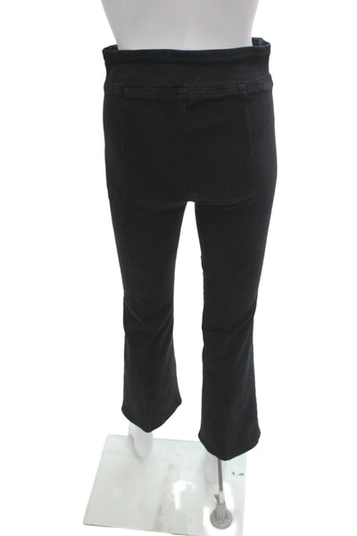 Frame Women Cropped High Rise Black Pull On Pants Size 1