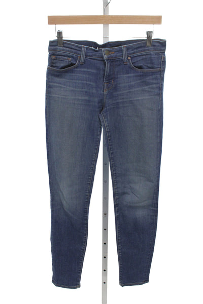 J Brand Womens Skinny Jeans Blue Mid Rise Cotton Size 27