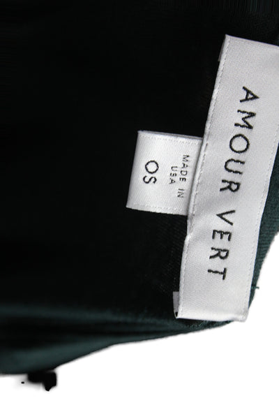 Amour Vert Women Tunic T-Shirt Green Scoop Neck Long Sleeve Modal Size One Size