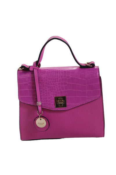 Dune London Womens Gold Tone Turn Lock Crossbody Shoulder Handbag Pink