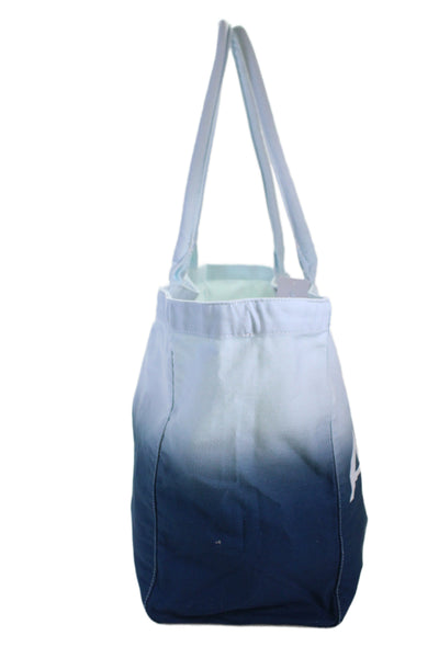 Athleta Womens Power Of She Tote Shoulder Handbag Blue Ombre