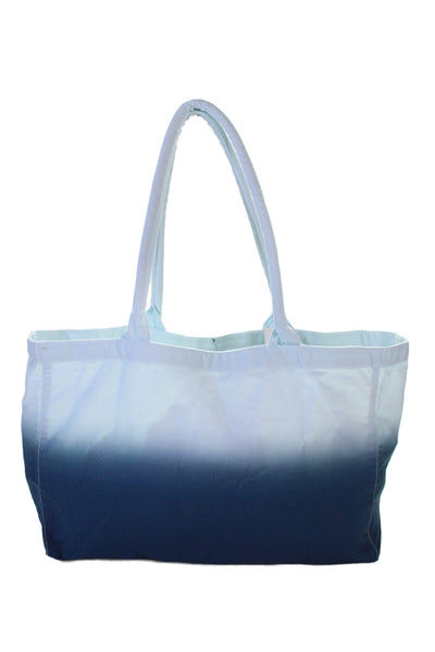 Athleta Womens Power Of She Tote Shoulder Handbag Blue Ombre