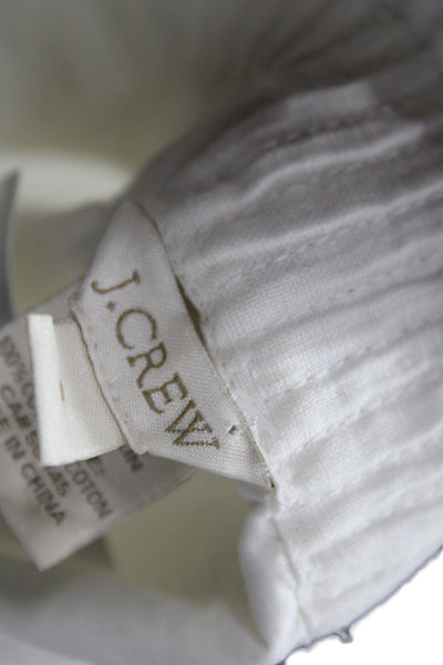 J Crew Women Mini Linen Skirt White Pull On Short Casual Size 8