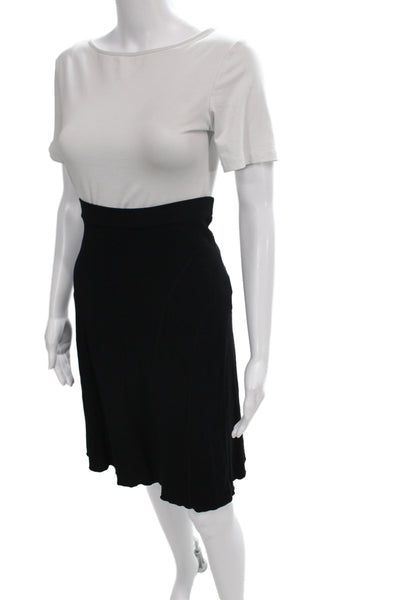 Missoni Women Colorblock A-Line Skirt Black Knee Length Viscose Size 10