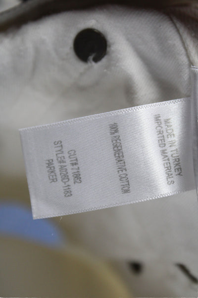 Agolde Womens Cut-Off Shorts Ivory Regenerative Cotton Button Casual Size 29