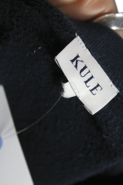 Kule Womens Black Long Sleeve Tee Organic Cotton Bee Size M