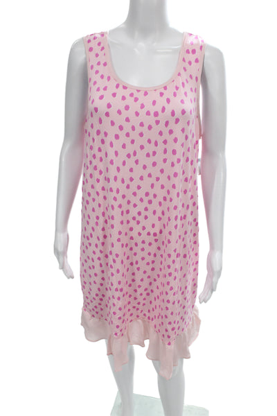 Kate Spade New York Womens Spotted Night Gown Pink Size Large