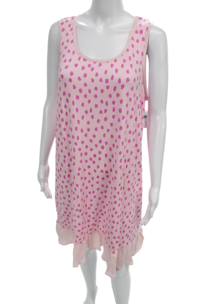 Kate Spade New York Womens Spotted Night Gown Pink Size Large