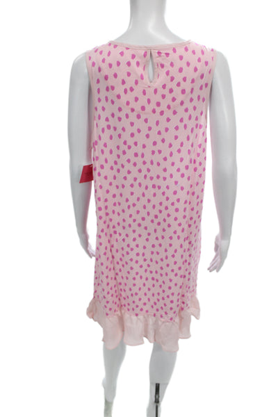 Kate Spade New York Womens Spotted Night Gown Pink Size Large