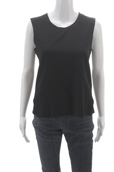 Donna Karan New York Womens Basic Black Wool Scoop Neck Tank Size S