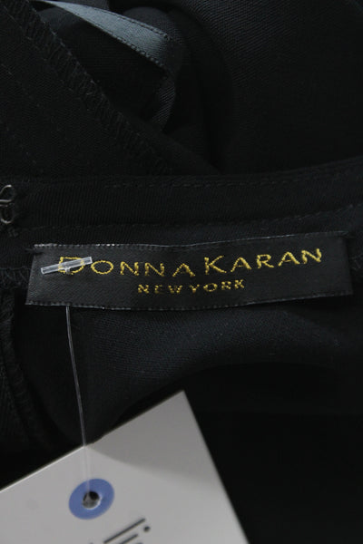 Donna Karan New York Womens Basic Black Wool Scoop Neck Tank Size S