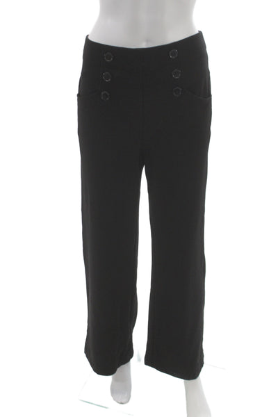 Max Studio Women Dress Pants Black Pull On Rayon 28 Inseam Size S