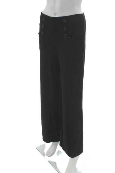 Max Studio Women Dress Pants Black Pull On Rayon 28 Inseam Size S