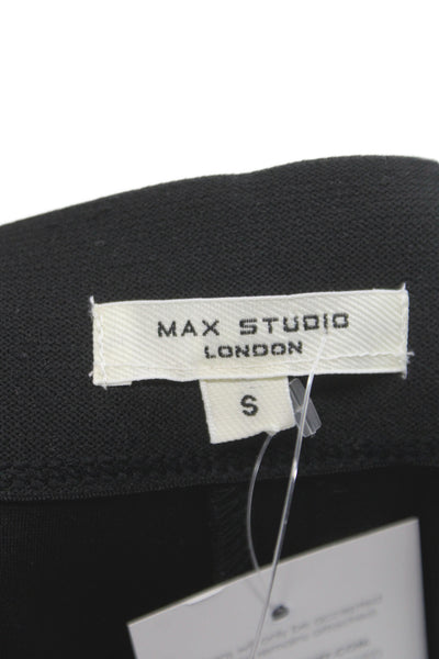 Max Studio Women Dress Pants Black Pull On Rayon 28 Inseam Size S