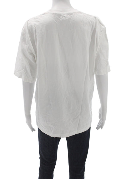Uniqlo Unisex Basic Roy Lichtenstein Crew Cotton Tee White Short Sleeve Size M
