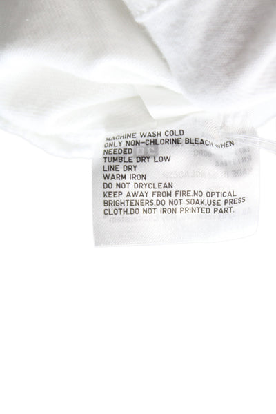 Uniqlo Unisex Basic Roy Lichtenstein Crew Cotton Tee White Short Sleeve Size M