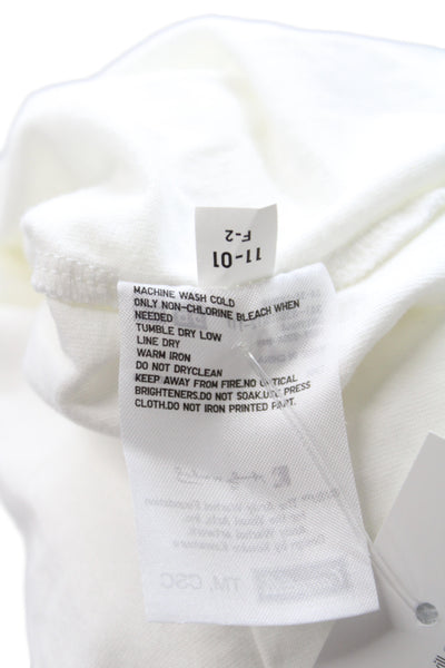 Uniqlo Unisex Adults Basic Andy Warhol White Cotton Crew Neck T-Shirt Size M
