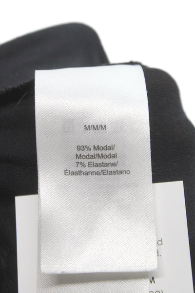 Donna Karan Women Black Modal Drawstring Pajama Pants Sleepwear Size M