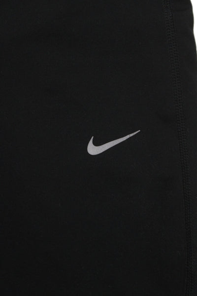 Nike Women Capri Leggings Black 92% Polyester Athleisure Size M