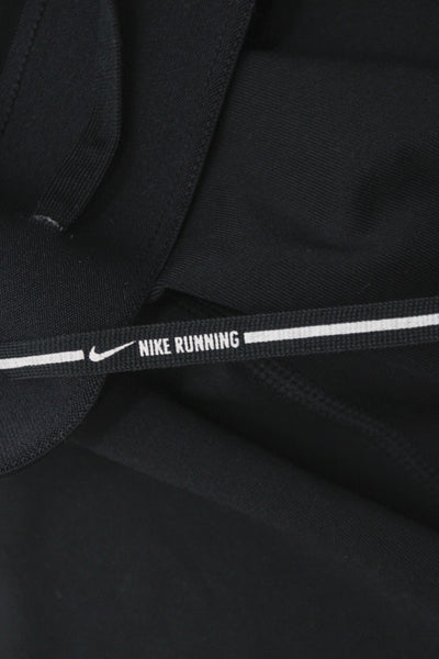Nike Women Capri Leggings Black 92% Polyester Athleisure Size M