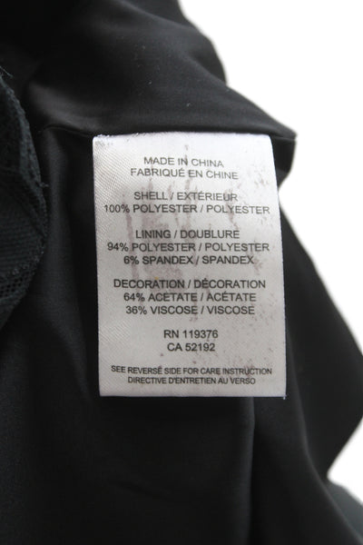 Helmut Lang Womens Black Geometric Sleeveless Tank Size L