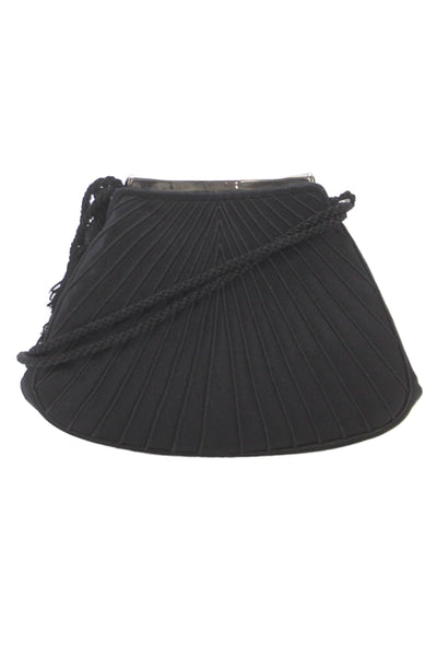 Judith Leiber Women's Tassel Silver Hardware Crossbody Handbag Black