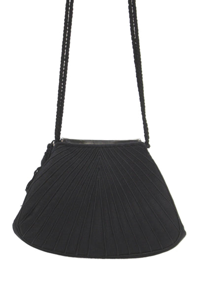 Judith Leiber Women's Tassel Silver Hardware Crossbody Handbag Black