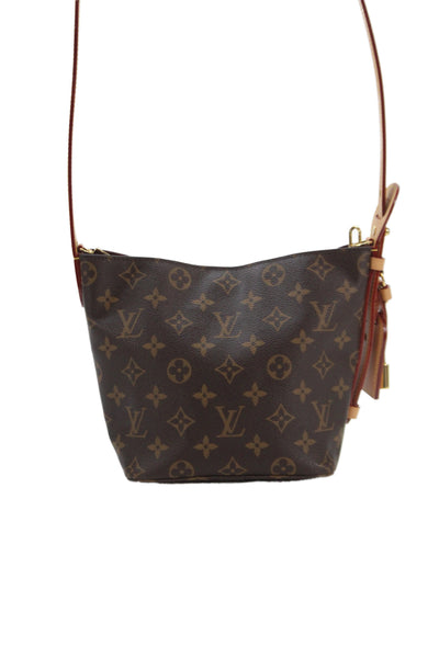 Louis Vuitton Womens All in BB Monogram Canvas Shoulder Handbag Brown