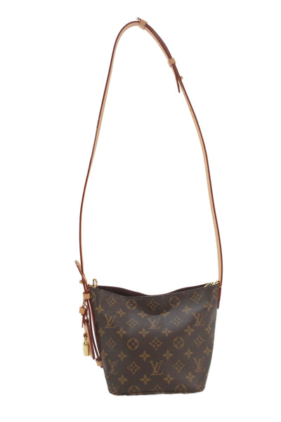 Louis Vuitton Womens All in BB Monogram Canvas Shoulder Handbag Brown