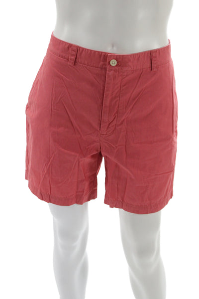 Vineyard Vines Mens Chino Shorts Red Cotton Twill Size 35