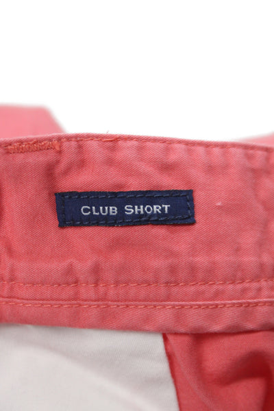 Vineyard Vines Mens Chino Shorts Red Cotton Twill Size 35