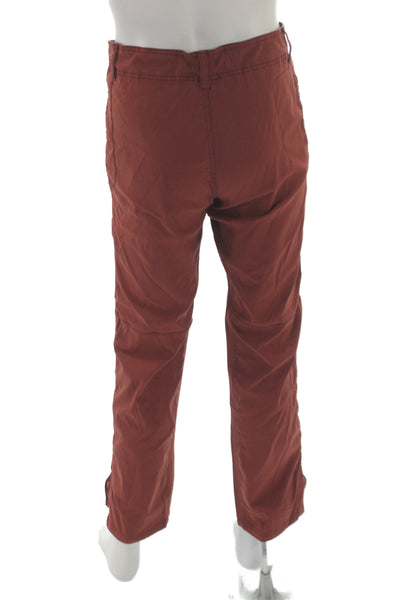 prAna Mens Chino Pants Red Button Closure Solid Fall Outdoor Size 36