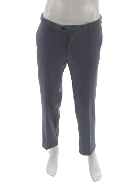 Peter Millar Mens Chino Pants Gray Polyester Button Size 33