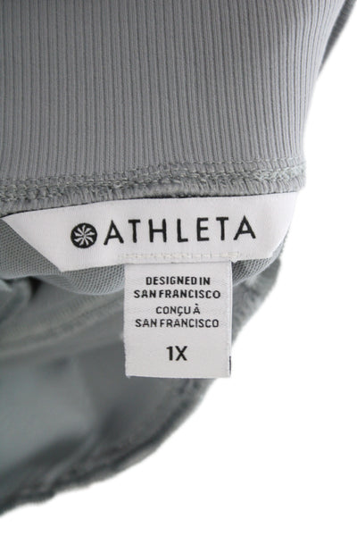 Athleta Women Jogger Gray Pull On Nylon Spandex Athleisure Plus Size 1X