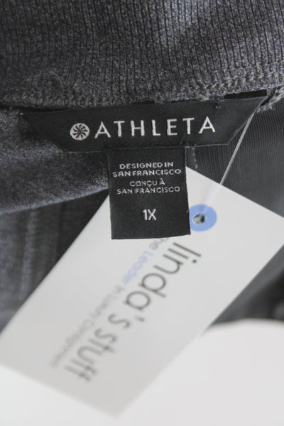Athleta Womens Jogger Pants Gray Pull On Athleisure Size 1X