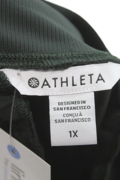 Athleta Women Green Jogger Pants Pull On Size 1X