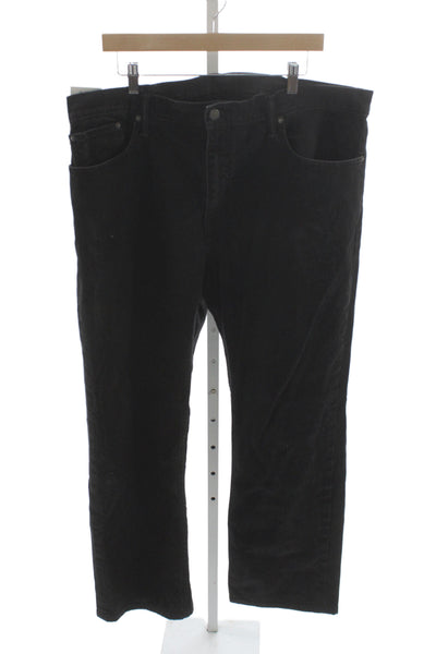 Levi's Mens Straight Black Cotton Jeans Big & Tall Size 40