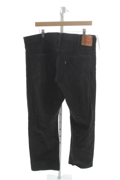 Levi's Mens Straight Black Cotton Jeans Big & Tall Size 40