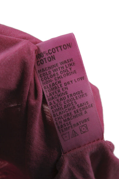 Standard James Perse Women Jersey Tank Pink Cotton Scoop Neck Sleeveless Size 2